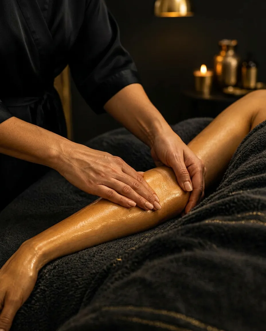 Gentle hands-on lymphatic massage at TouchYa